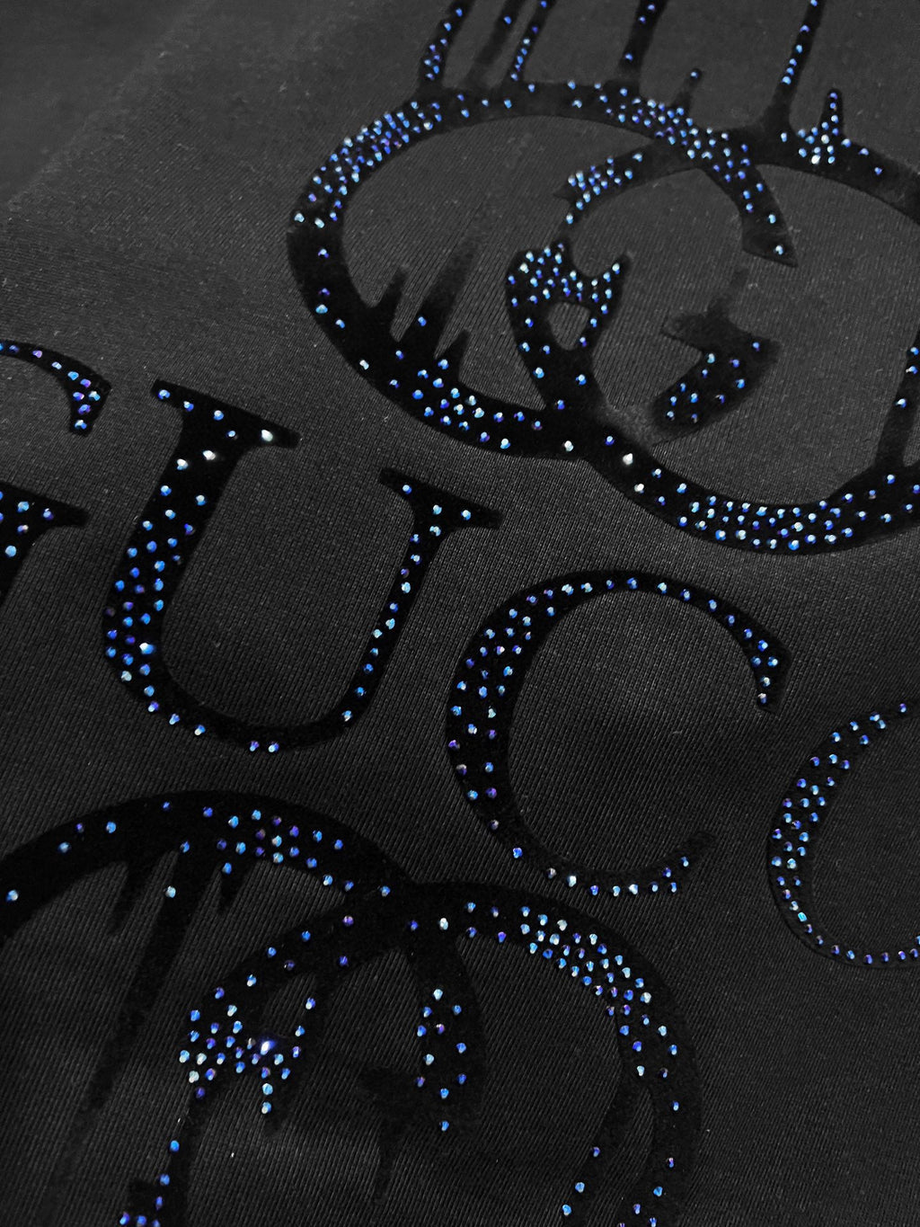 New logo Middle Eastern Australian diamond+plush printing technology short sleeved T-shirt