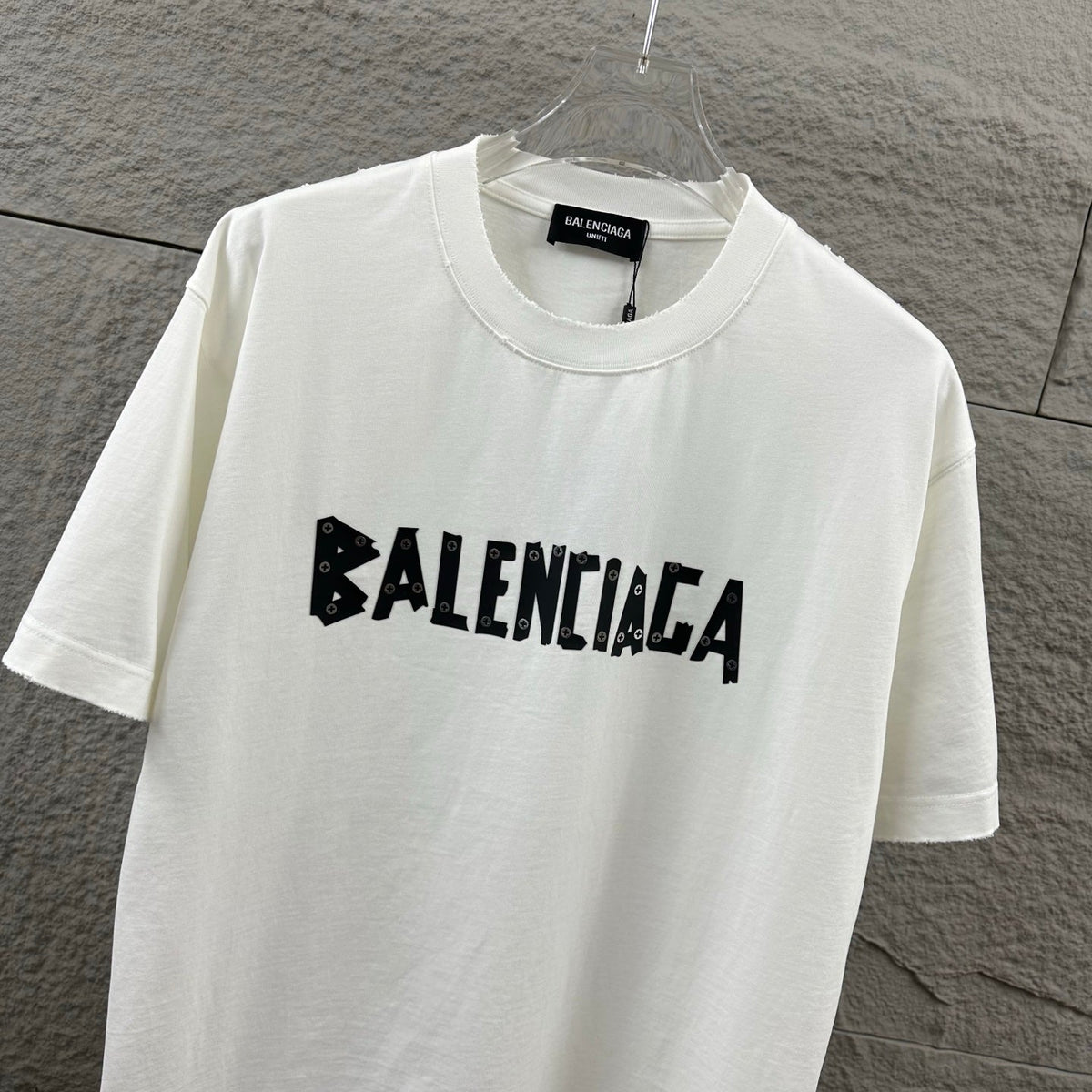 Hot stamping+hot drilling process pure cotton fabric short sleeved T-shirt for both men and women