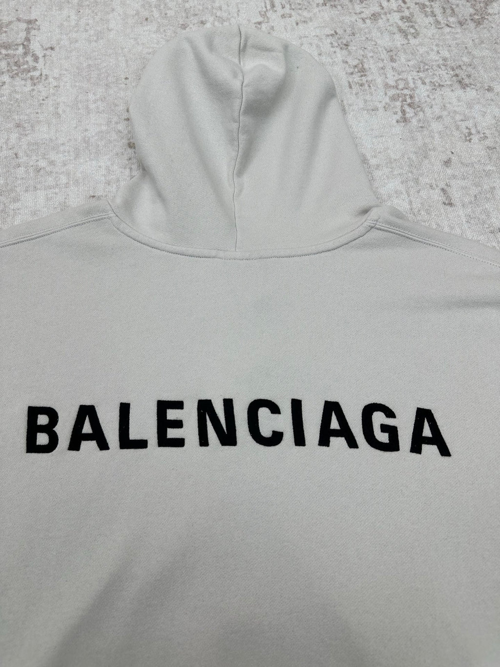 Embroidered Hoodie with Falling Shoulders