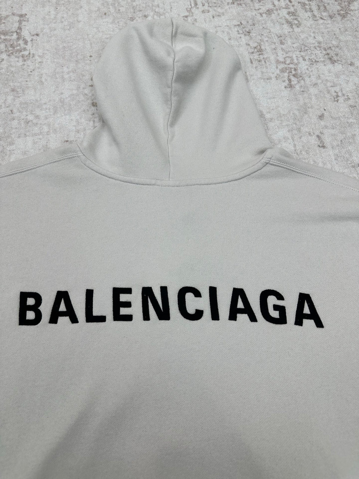 Embroidered Hoodie with Falling Shoulders