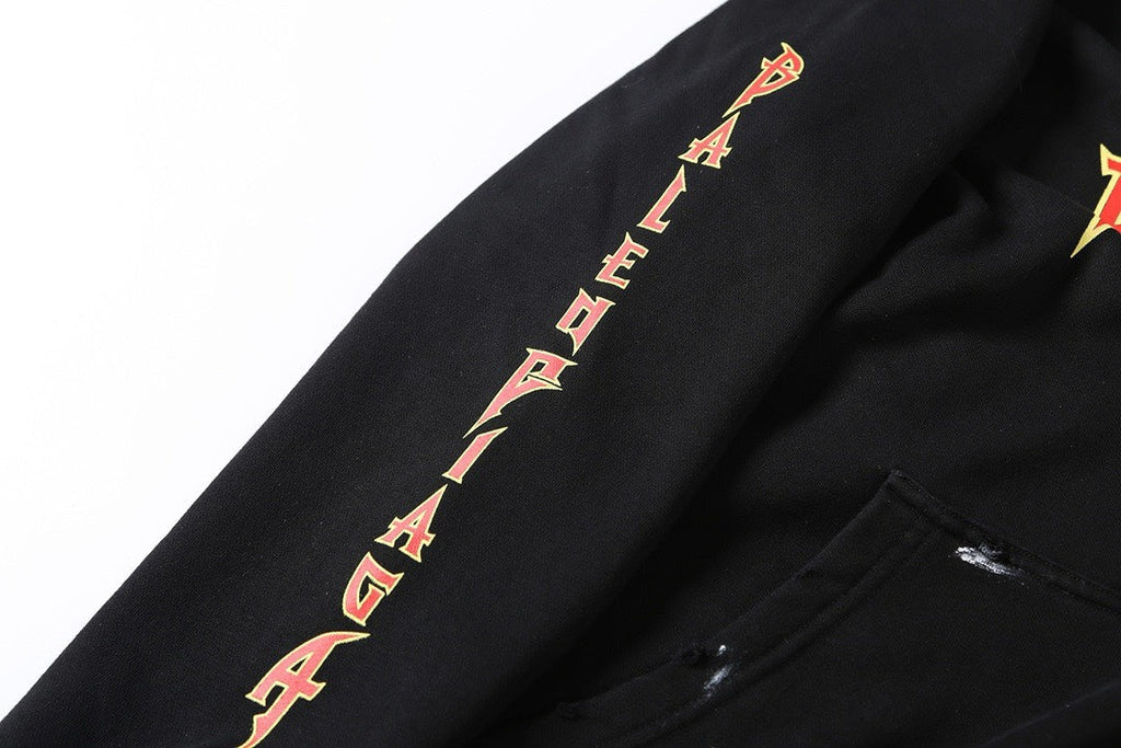 Rock Flame Crack Hole Hoodie Hoodie