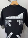 Digital printed circular mesh T-shirt