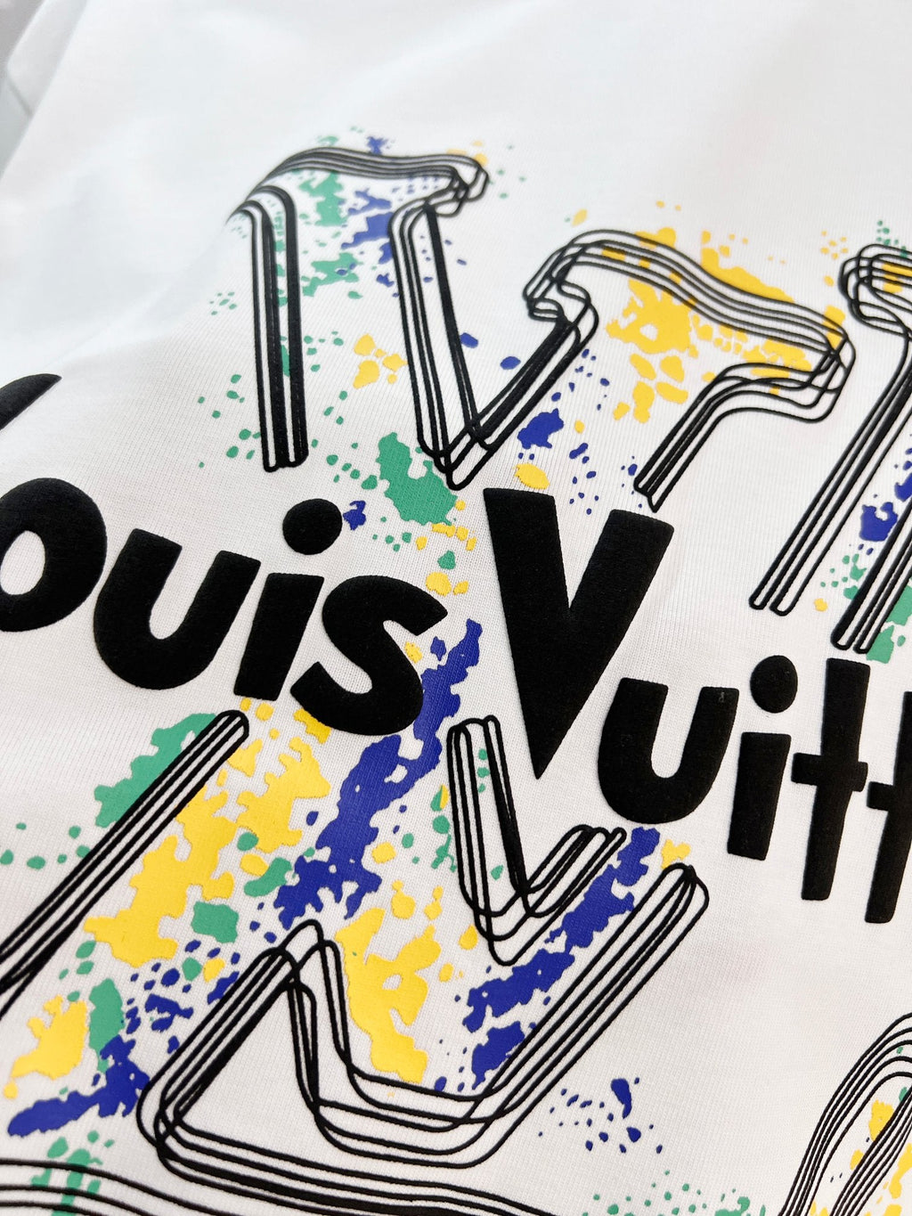 New painted letter short sleeved shirt