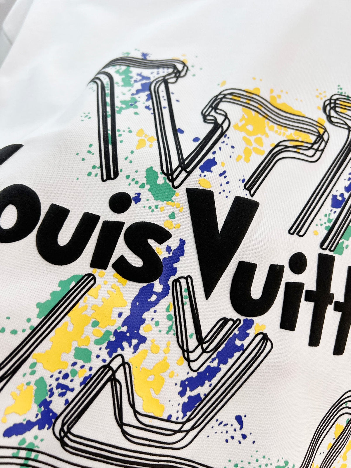 New painted letter short sleeved shirt