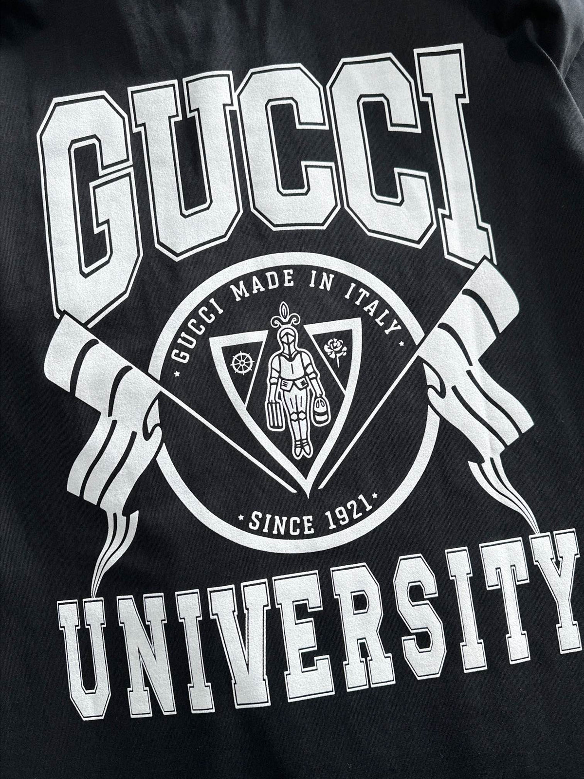 Back plush letter logo short sleeved t-shirt