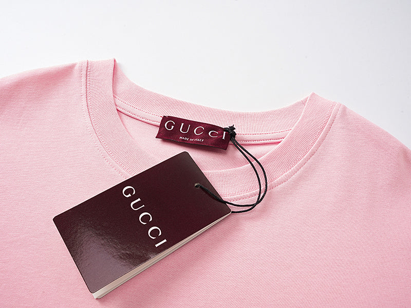 Badge print new logo round neck short sleeved shirt