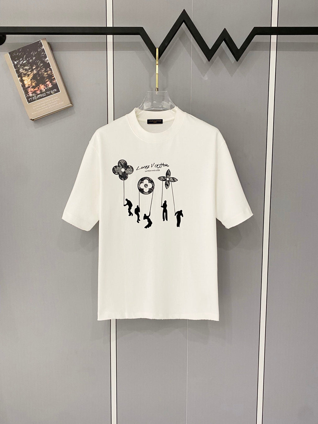 Classic letter printed pure cotton T-shirt -014