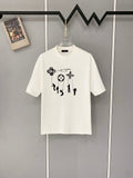 Classic letter printed pure cotton T-shirt -014