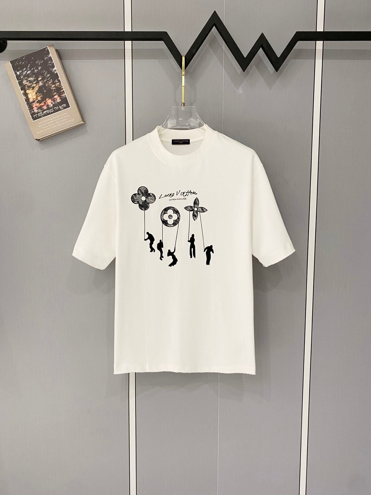 Classic letter printed pure cotton T-shirt -014