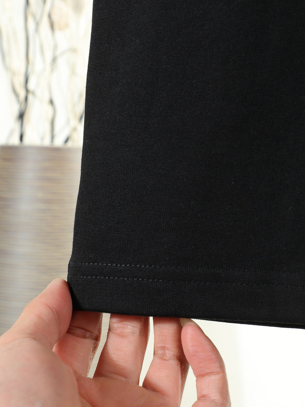 Contrast embroidered short sleeved shirt
