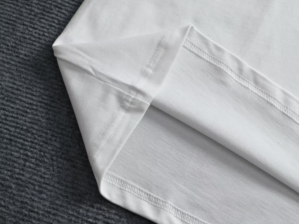 New letter simple embroidered T-shirt