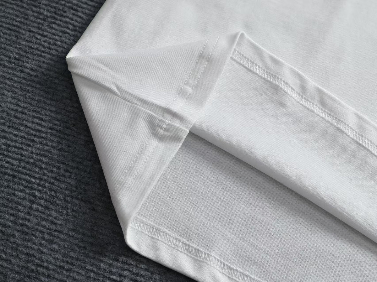 New letter simple embroidered T-shirt
