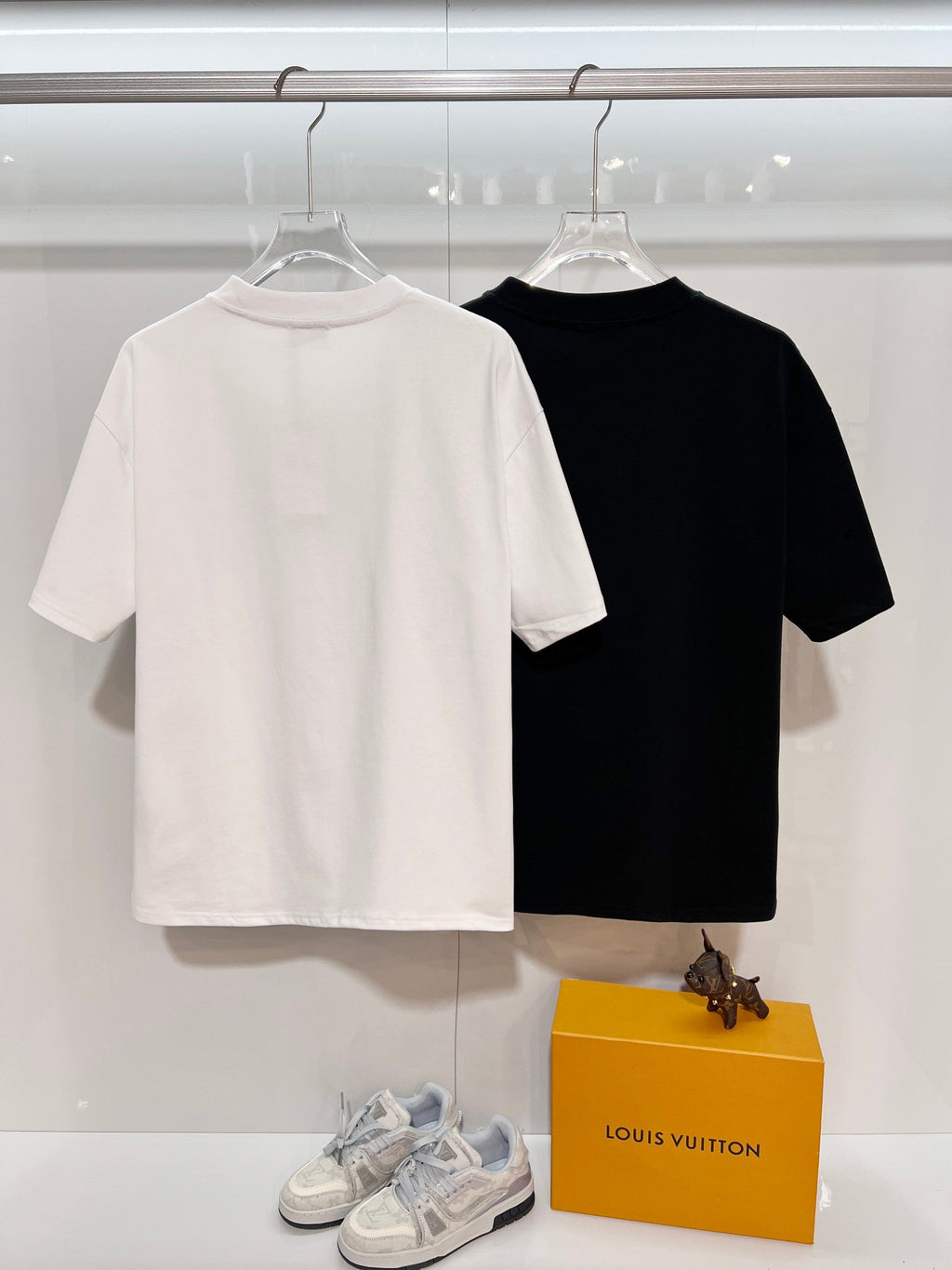 New silver letter short shirt