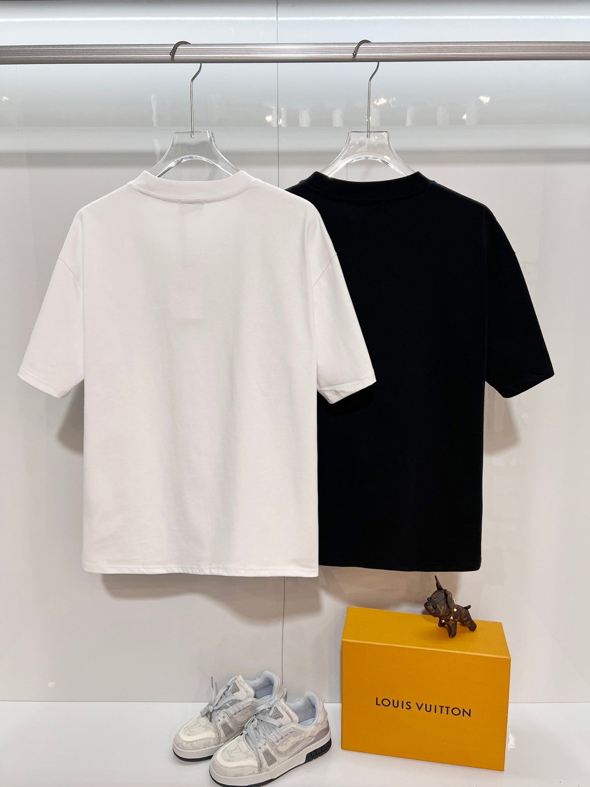 New silver letter short shirt