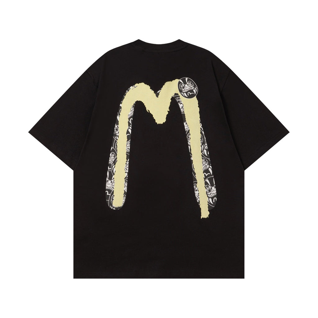 New letter printed casual loose round neck short sleeved T-shirt