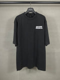 Washed and worn short sleeved T-shirt