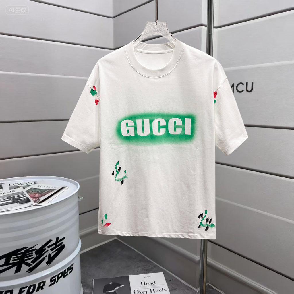 Cotton hand-painted T-shirt