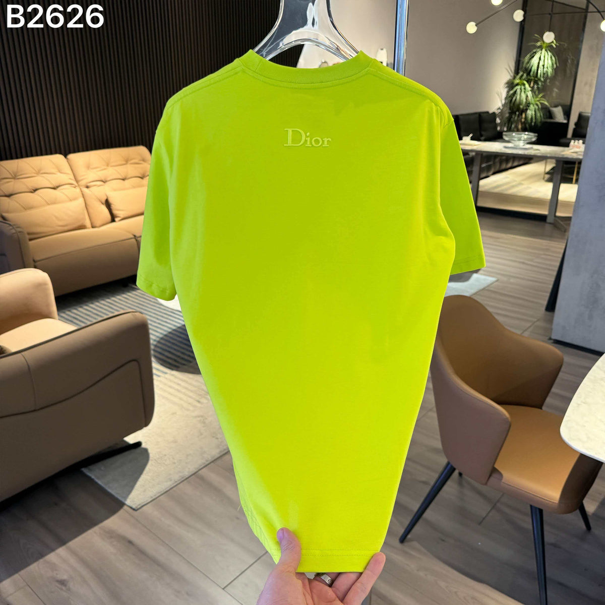 26ss new embroidery craft logo letter short sleeved shirt
