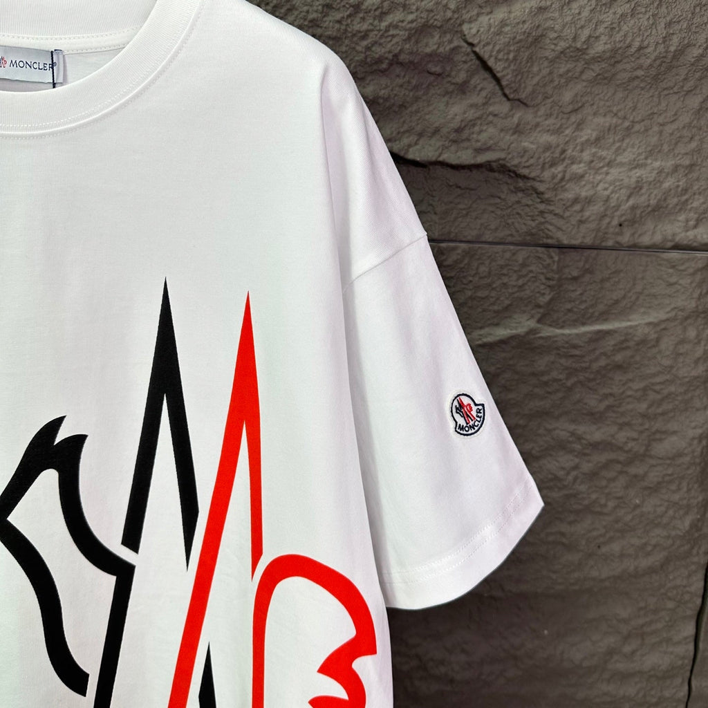 New large letter printed logo couple's short sleeved T-shirt