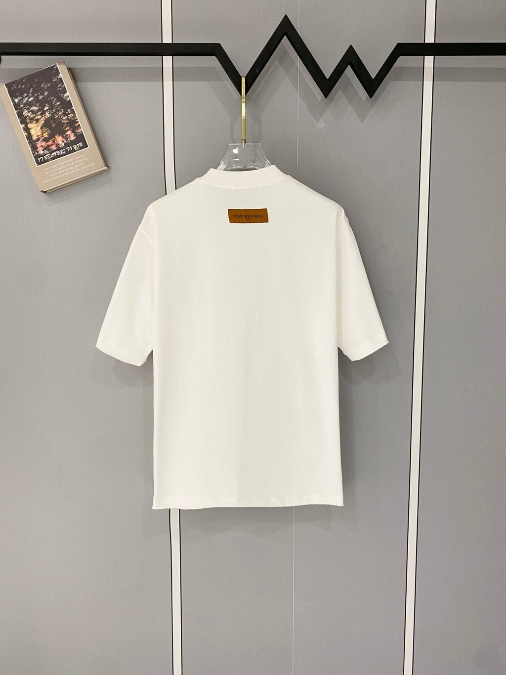 Classic letter printed pure cotton T-shirt -014