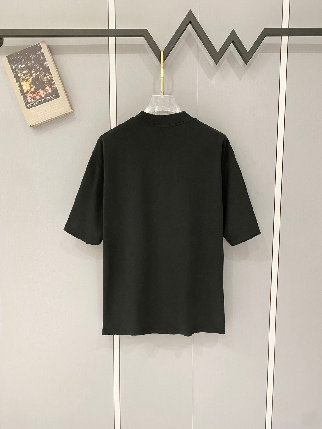 Classic letter printed pure cotton T-shirt -3