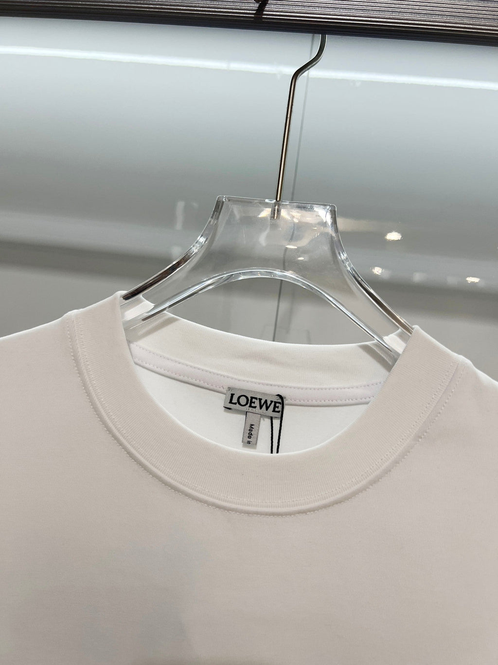Embroidered letter t-shirt with front and back vines