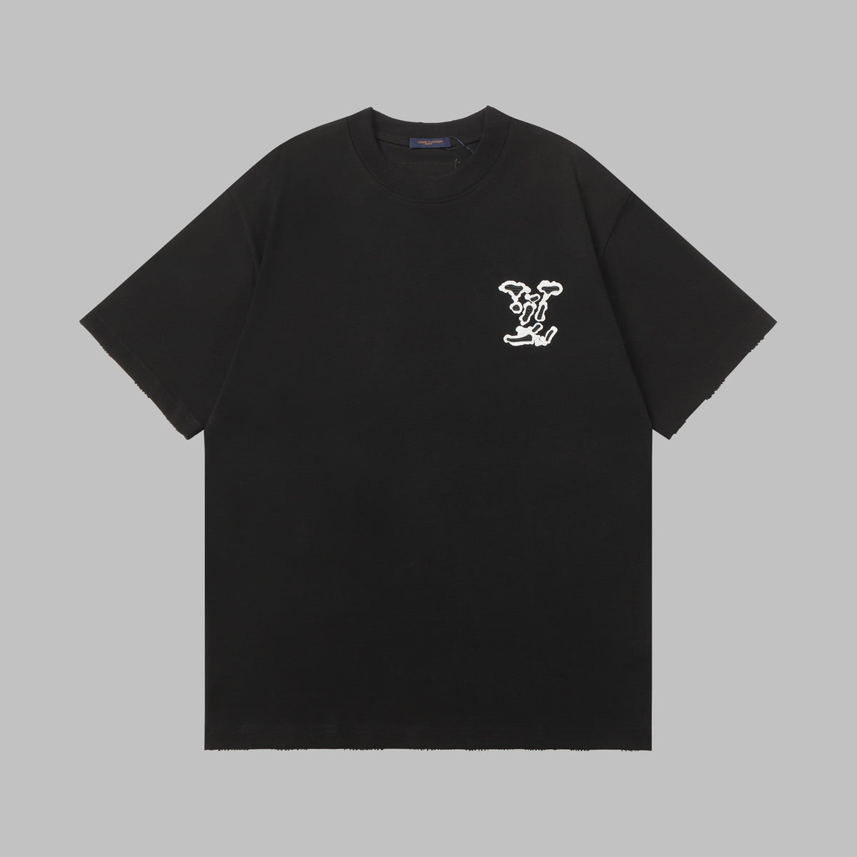 Cotton embroidered short sleeved T-shirt