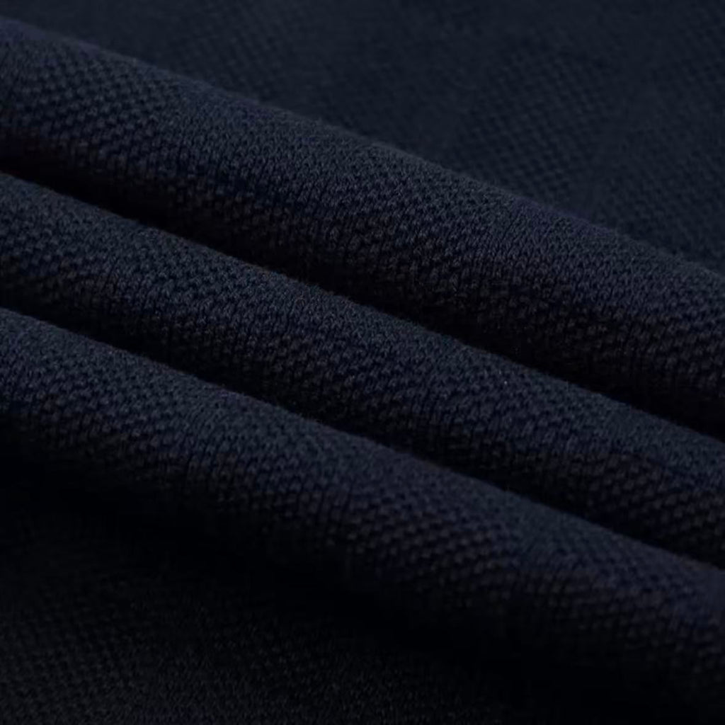 Embroidered Pocket Grid Pattern T-Shirt