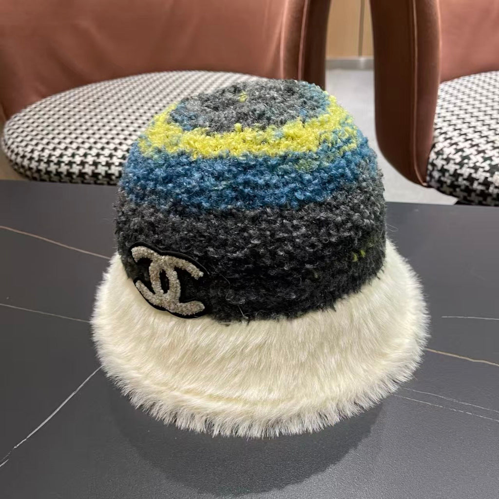 New Rainbow Knitted Basin Hat