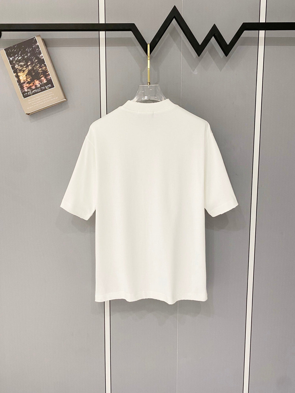 Classic letter printed pure cotton T-shirt -012