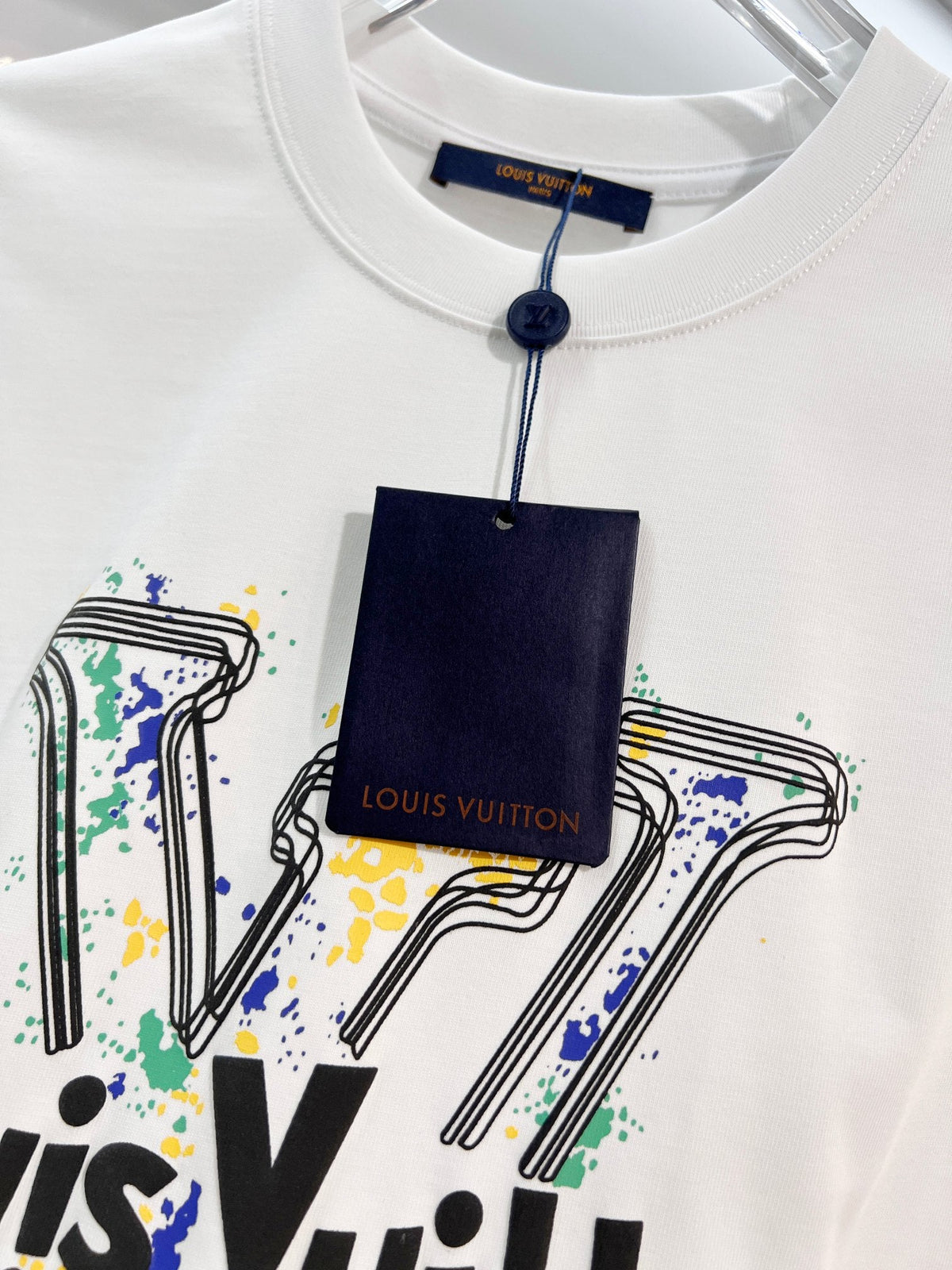 New painted letter short sleeved shirt