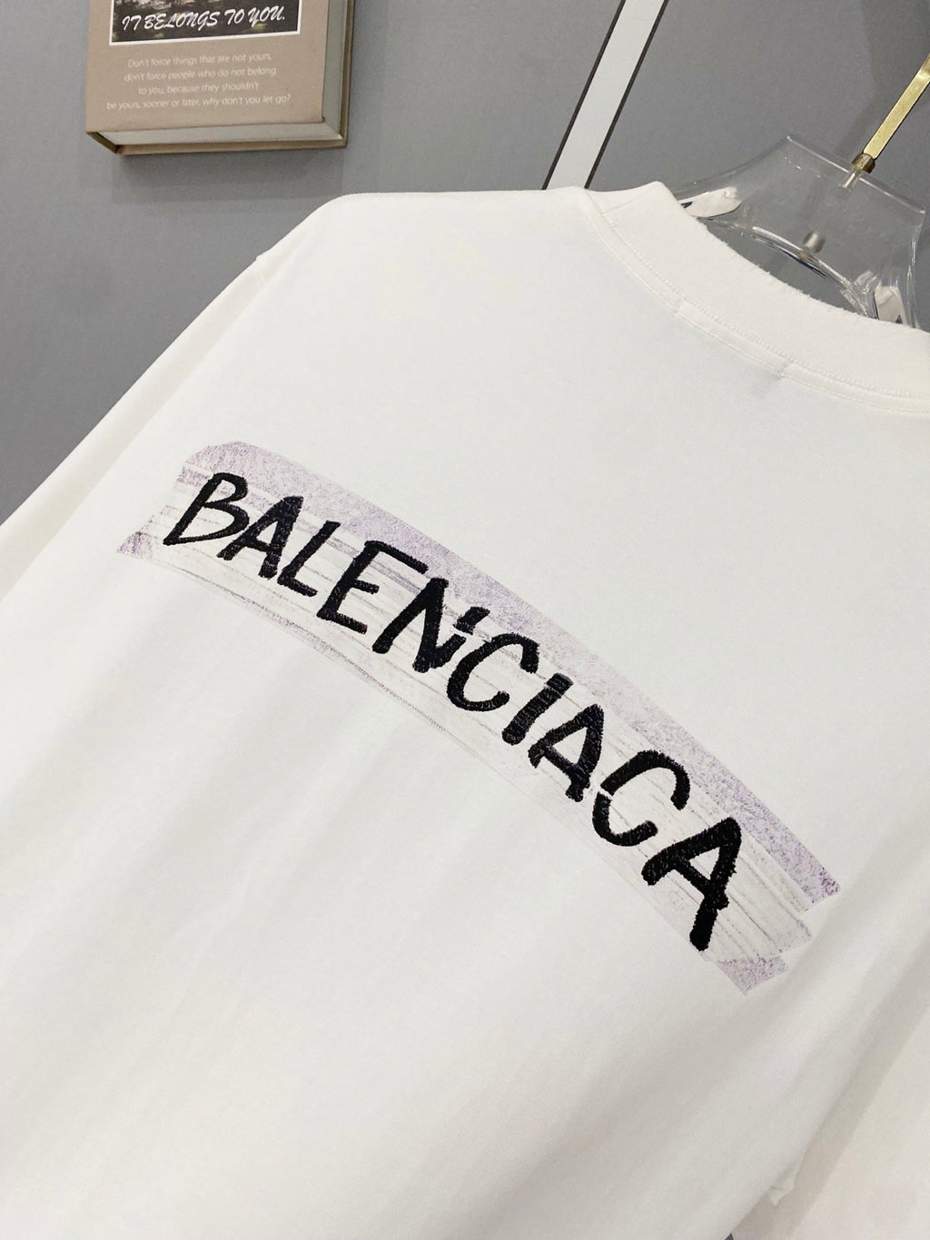 Classic letter printed pure cotton T-shirt -2