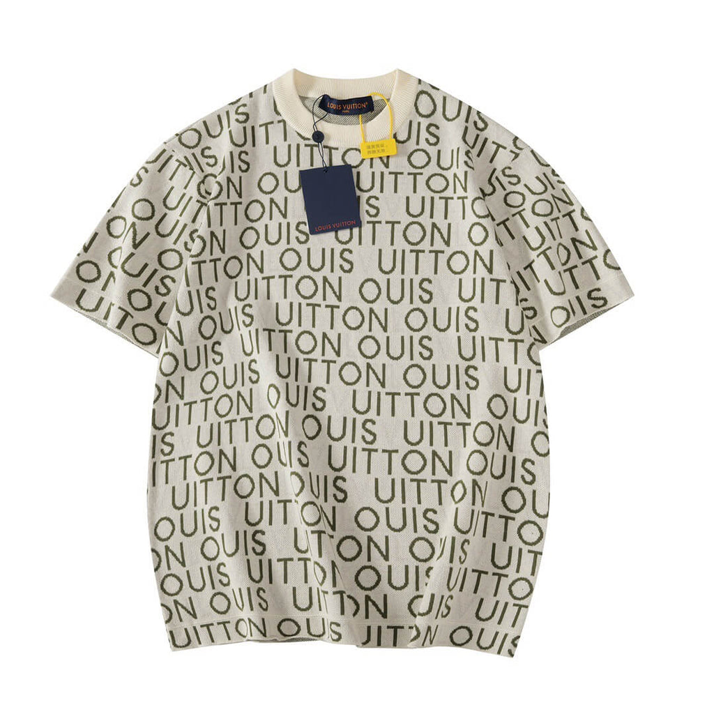 All-Over Print Knit T-Shirt