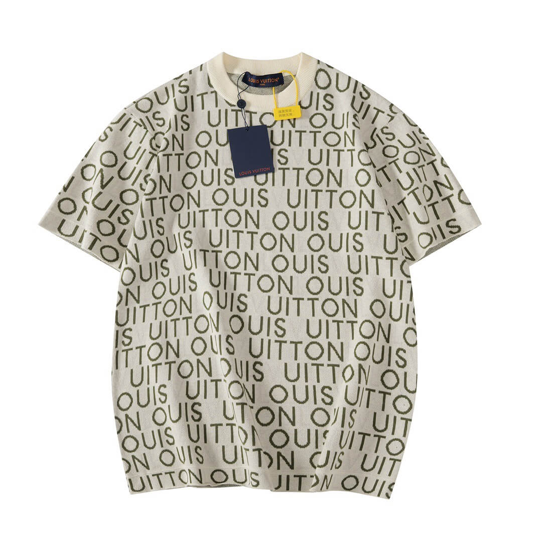 All-Over Print Knit T-Shirt
