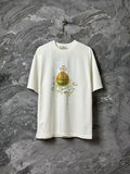 Letter Rainbow Paint Inkjet Printed Short Sleeve T-shirt