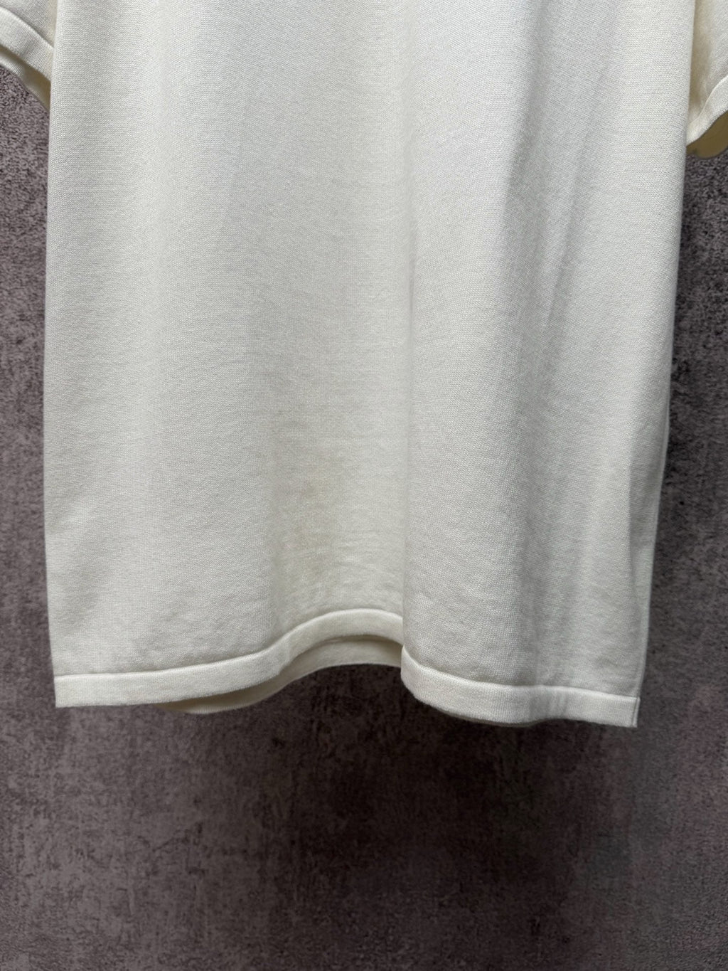 Pin Embroidered Knitted Short Sleeve T-shirt