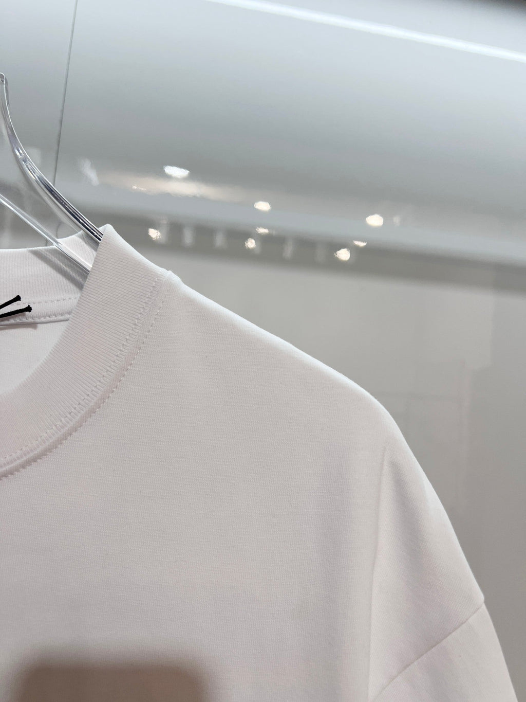 New silver letter short shirt