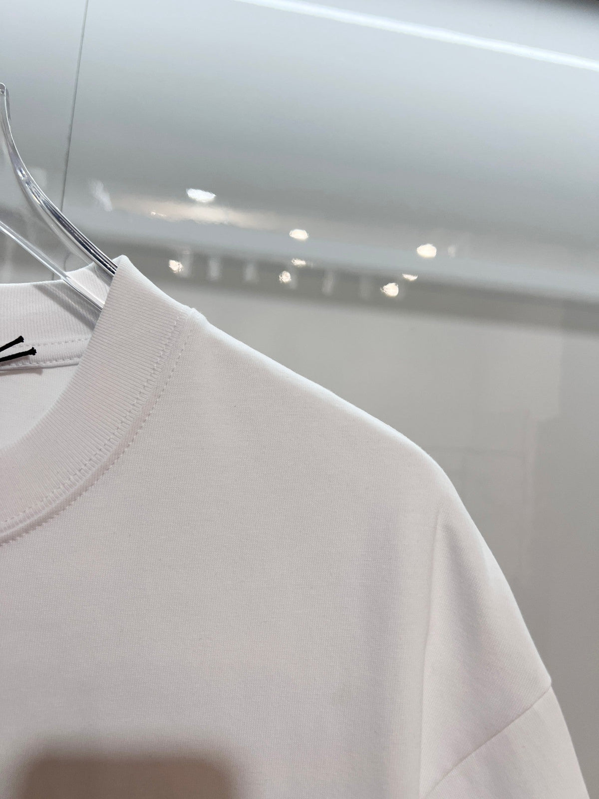 New silver letter short shirt