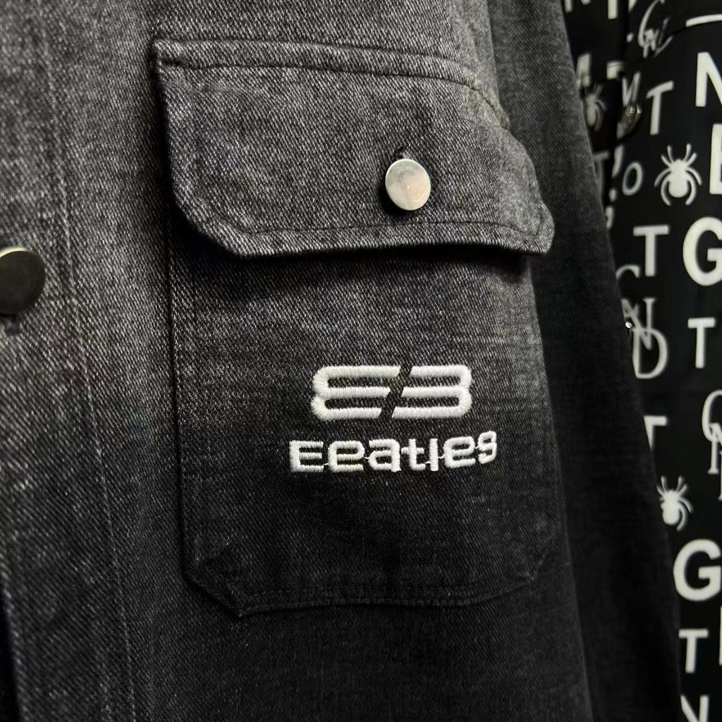 New letter pattern denim