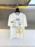New hand drawn printed short sleeves