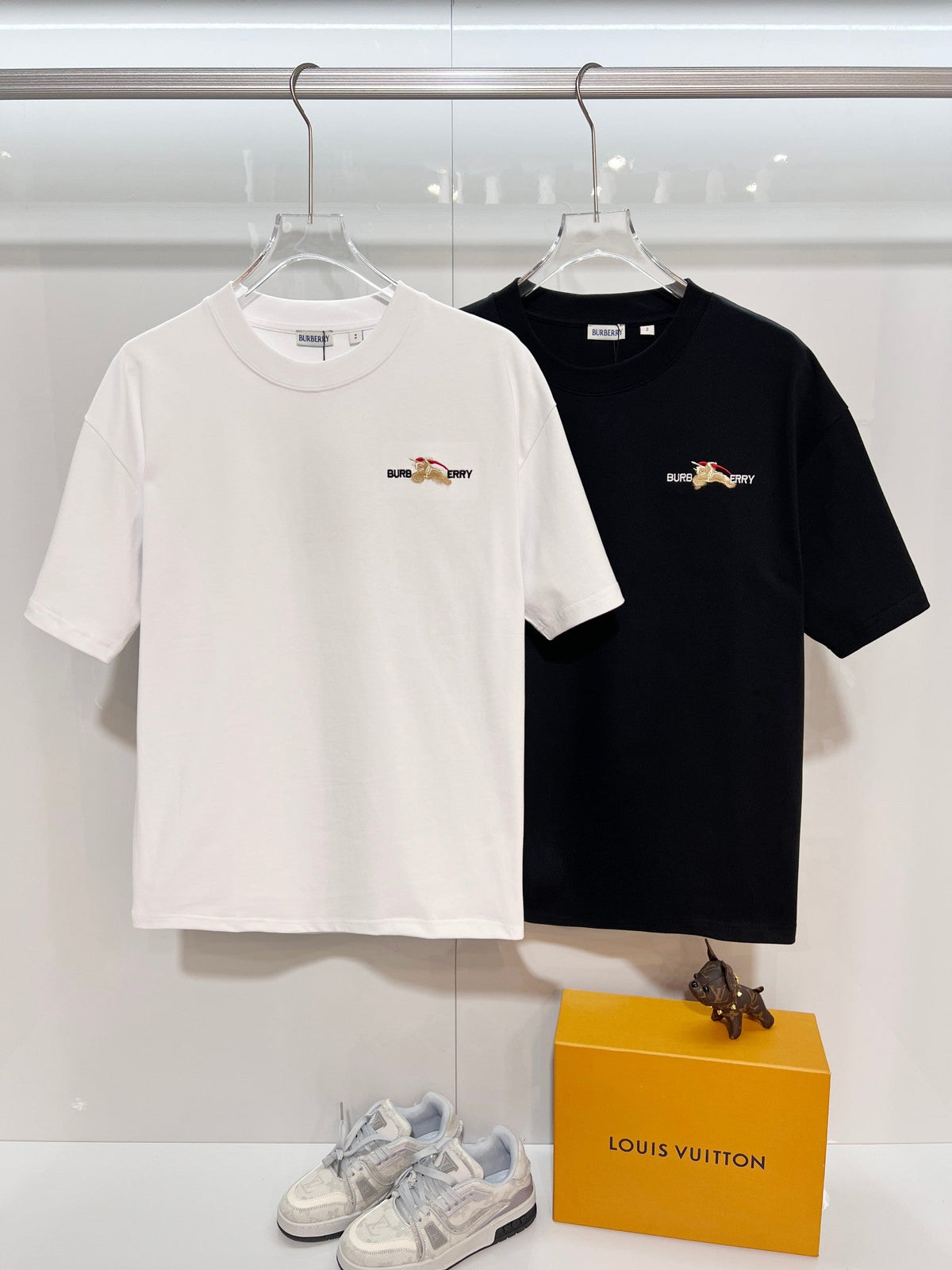 New plush warhorse embroidered letter short sleeved shirt