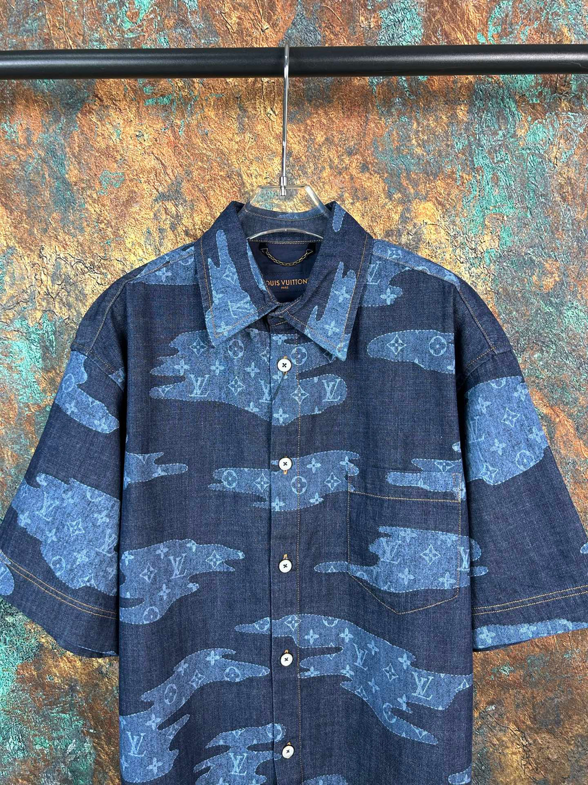New cloud youth fabric logo printed short sleeved shirt