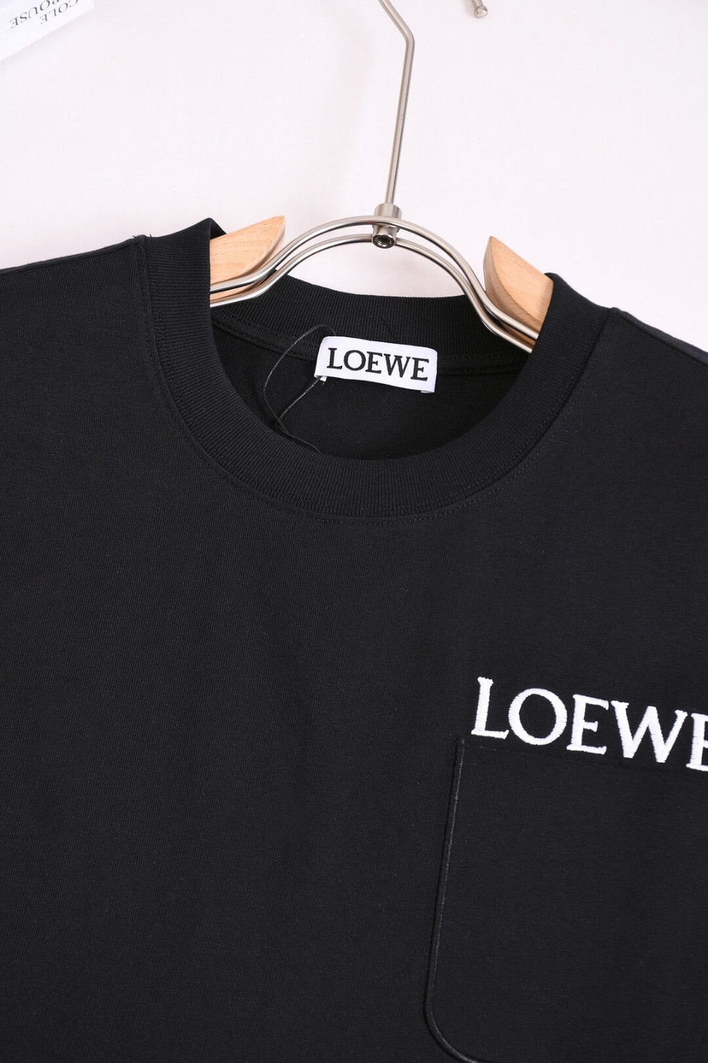 Letter Embroidery Pocket T-Shirt
