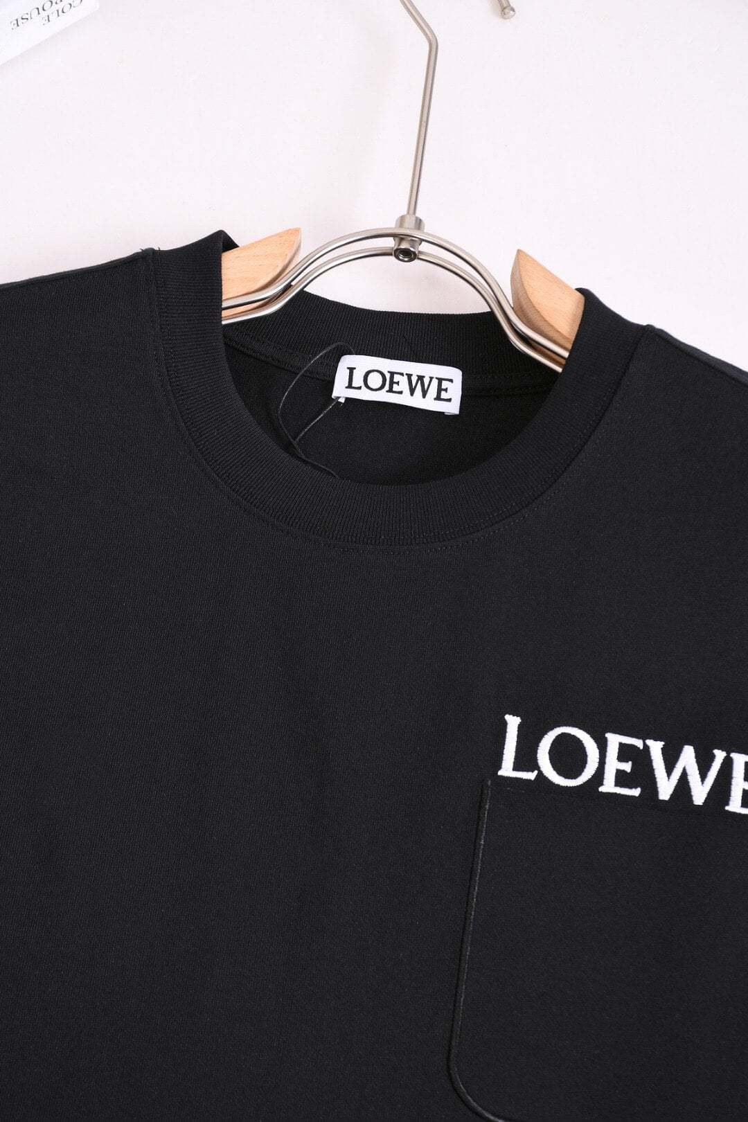 Letter Embroidery Pocket T-Shirt