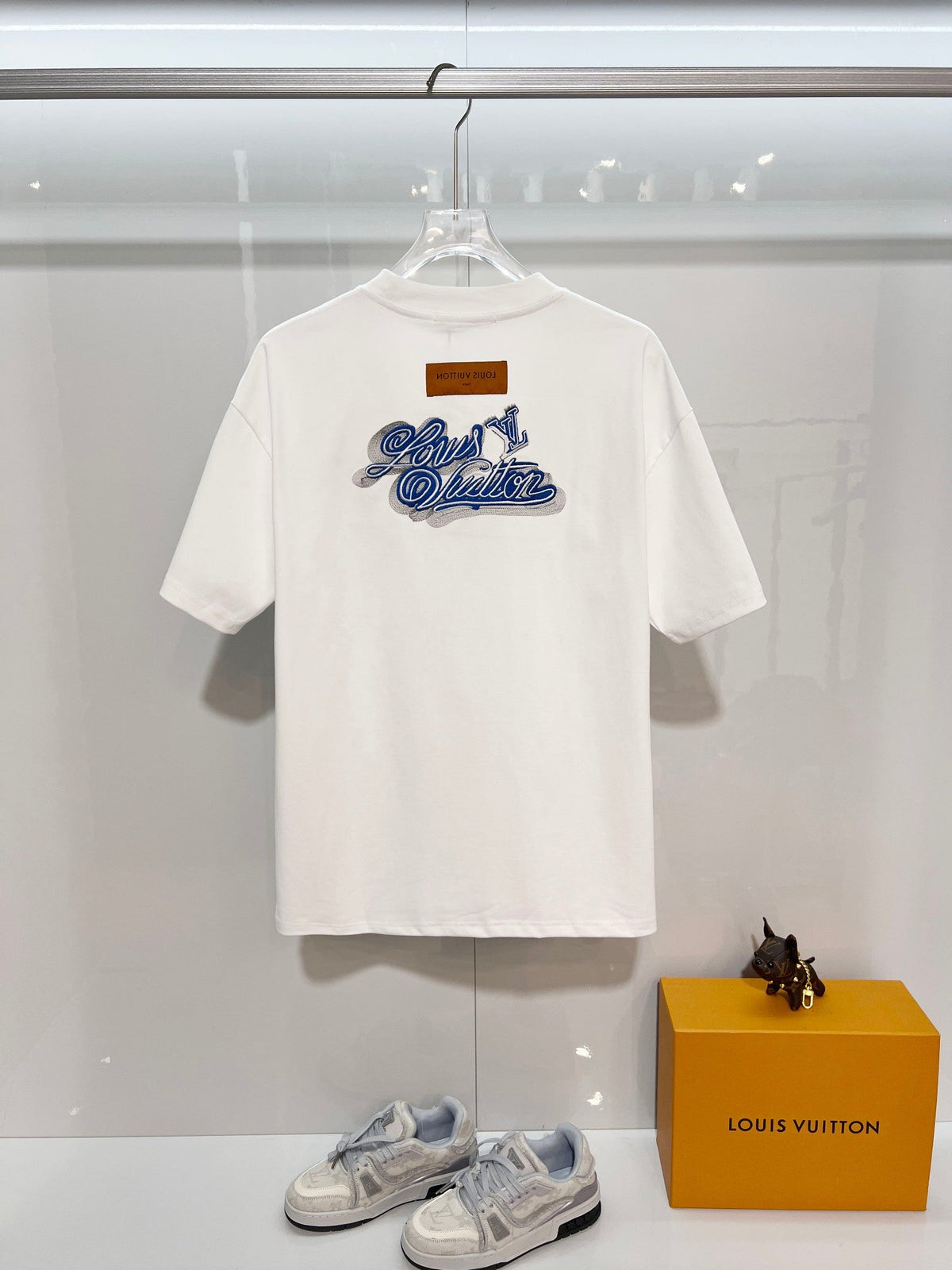 Heavy Industry Layered Embroidered Letter T-shirt