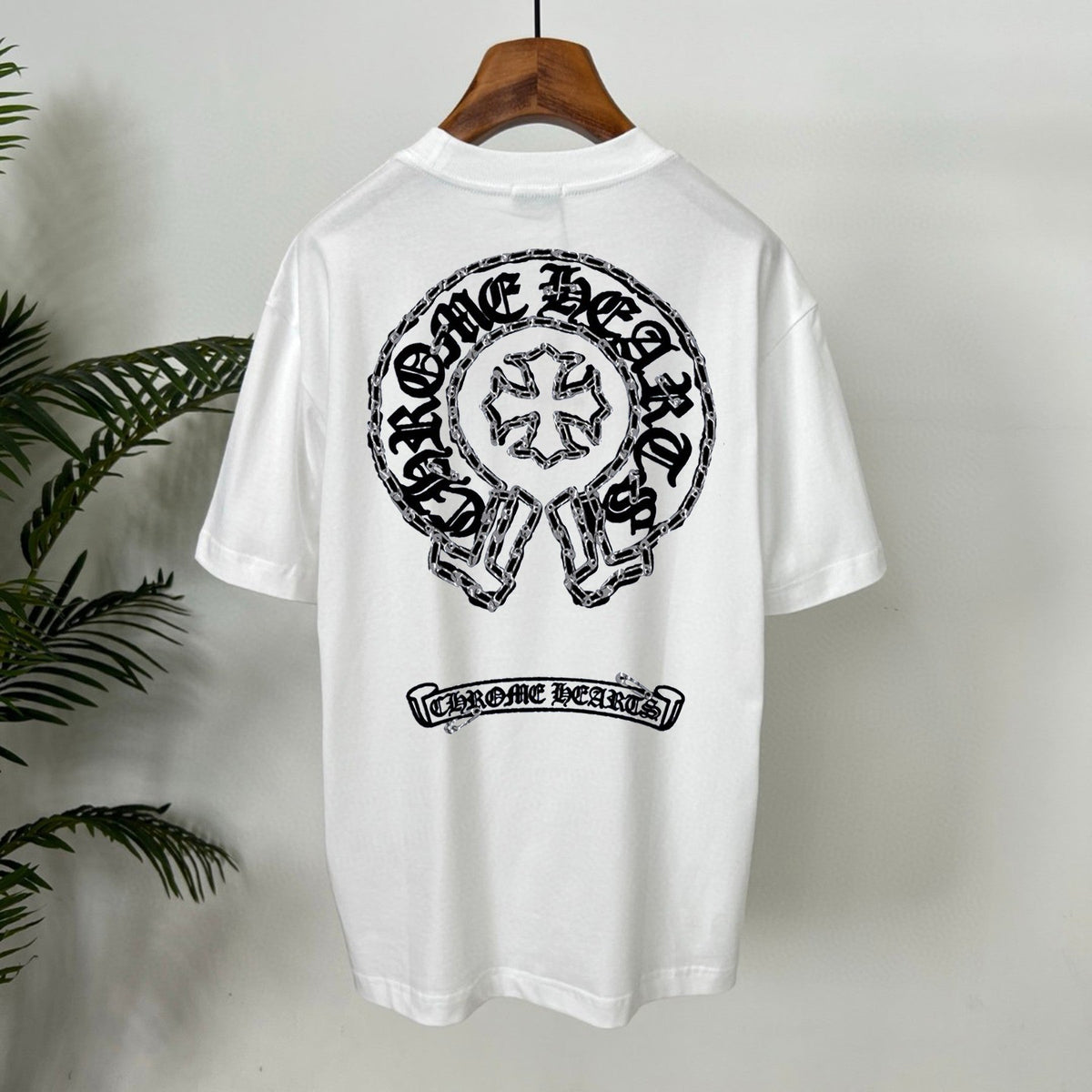 Summer New Classic Sanskrit Horseshoe Printed T-shirt