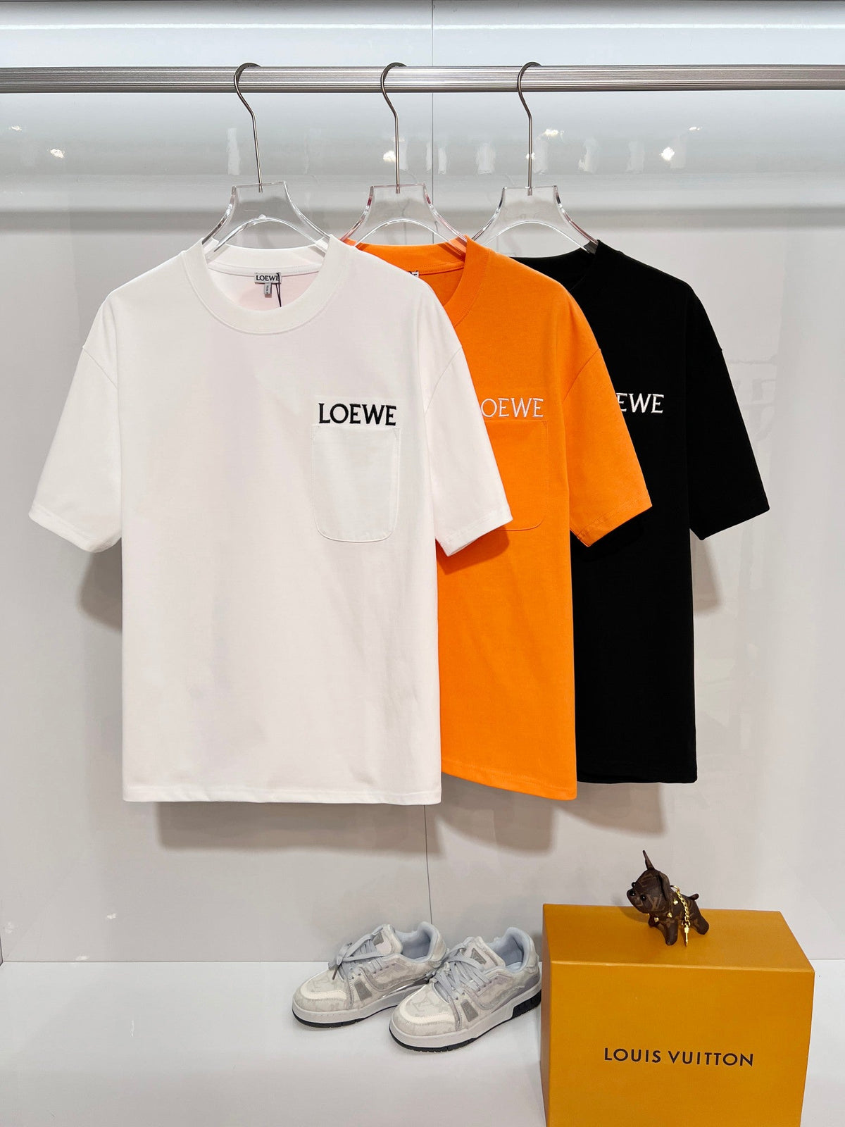 New original fabric splicing pocket T-shirt