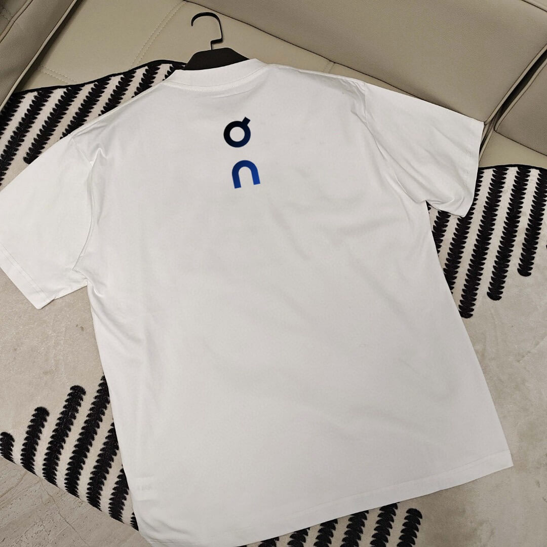 Navy Monogram Print T-Shirt