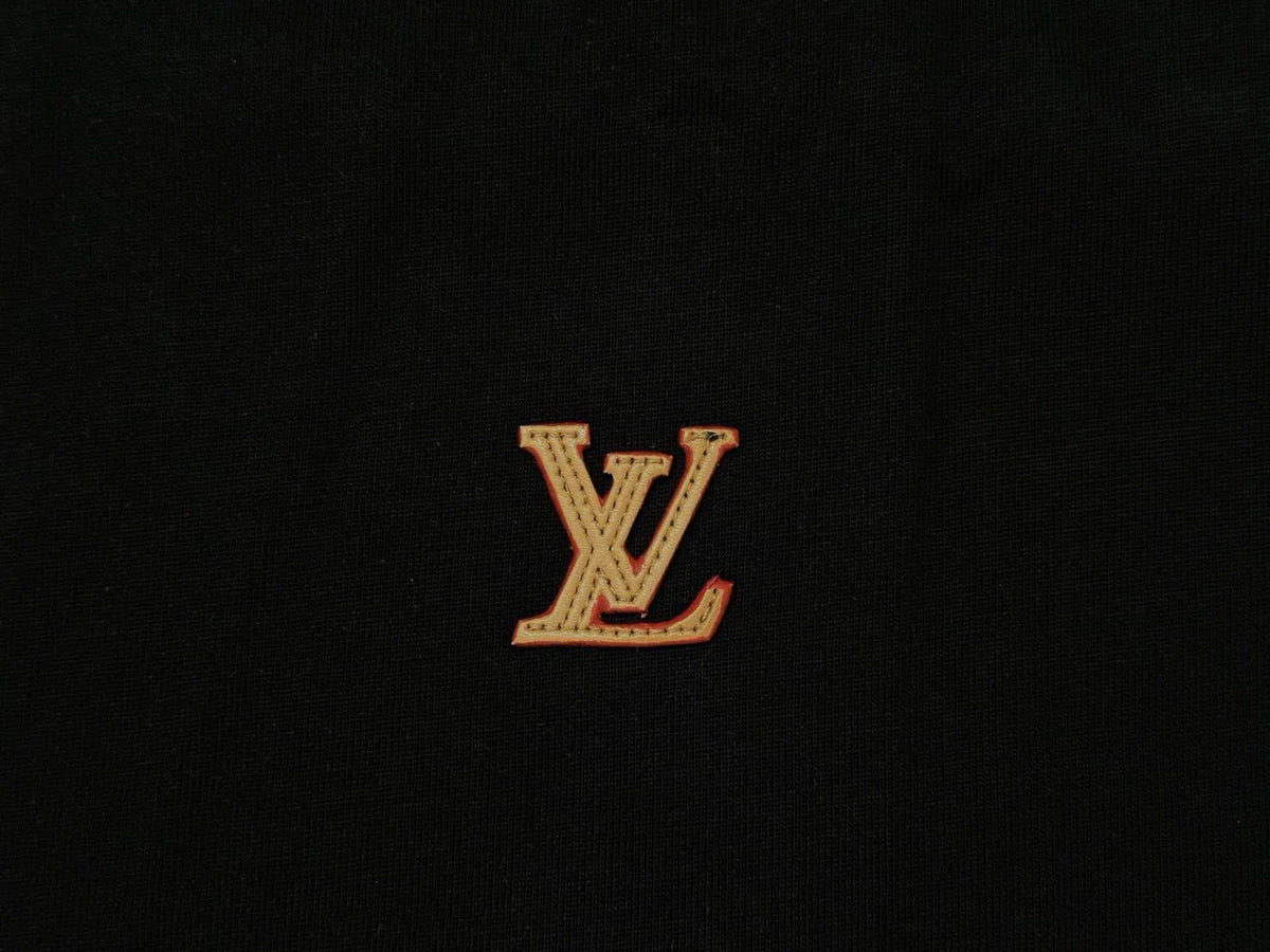 2026 new custom leather badge logo unisex short sleeved t-shirt