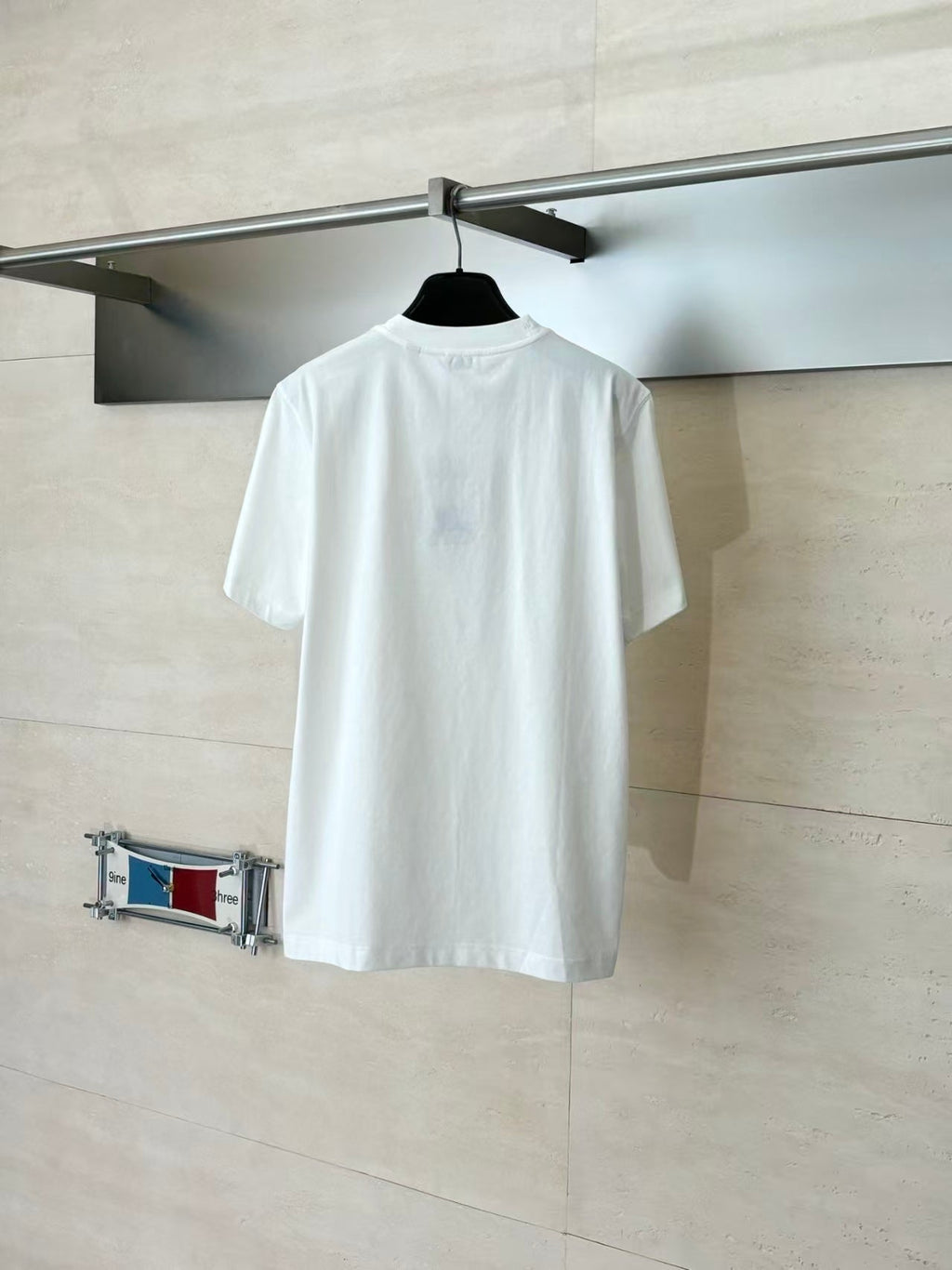 Plaid embroidered short sleeved T-shirt